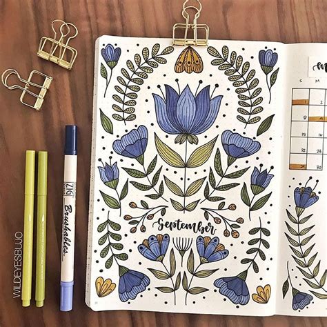 Monthly Bullet Journal Cover Page Ideas Beautiful Dawn Designs