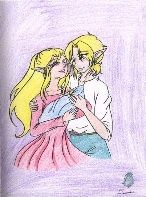Link Zelda And The Baby By Angelicdragonelf On Deviantart