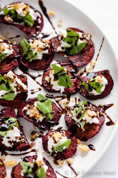 Beet Chip And Goat Cheese Appetizer The Endless Meal