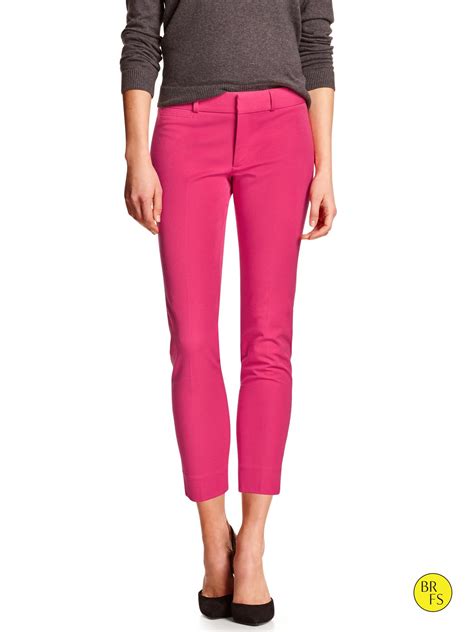 Banana Republic Factory Sloan Fit Slim Ankle Pant In Pink Hot Pink Lyst