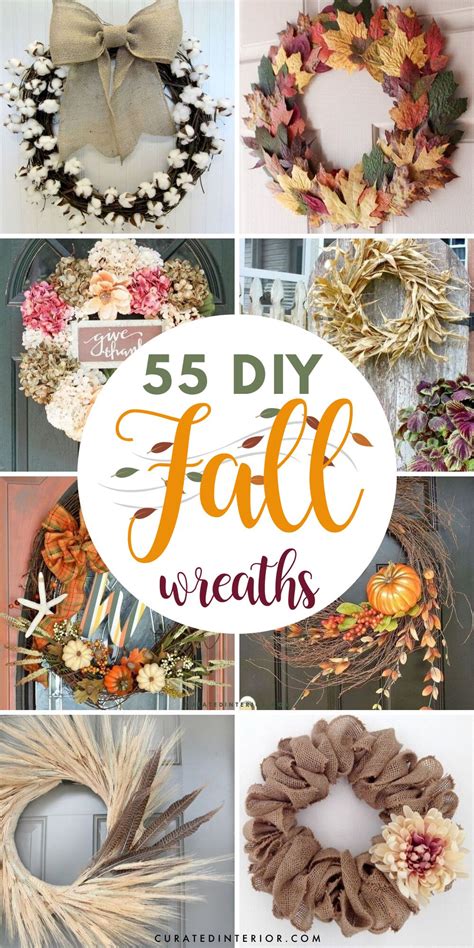 55 Diy Fall Wreaths That Are Easy And Inexpensive To Make Diy Fall