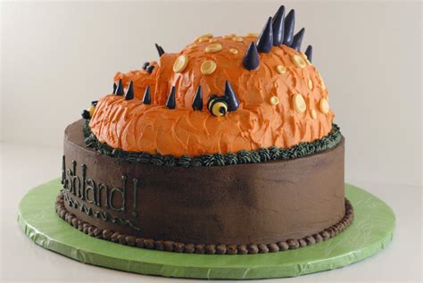 5th Birthday Chocolate Dinosaur Cake