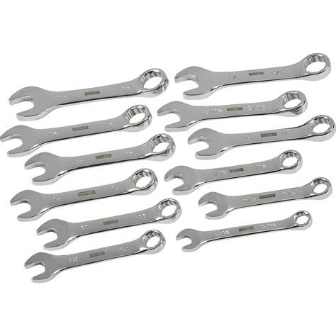 Ironton Saemetric Stubby Wrench Set — 12 Pc Northern Tool