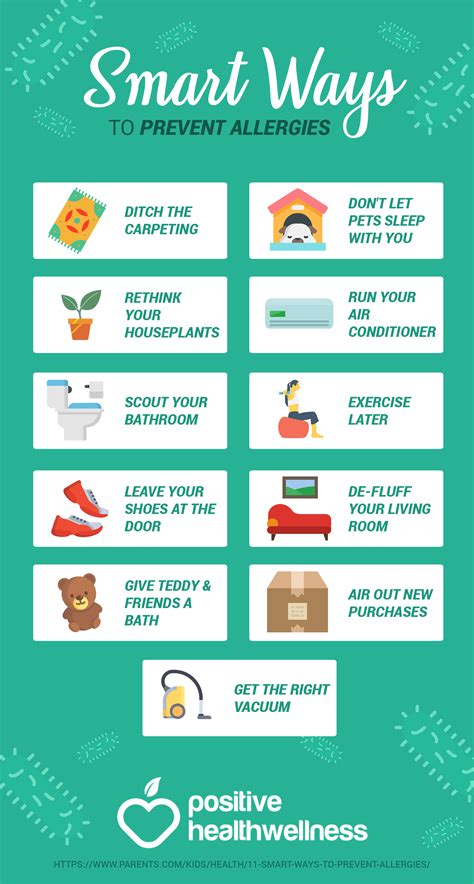 11 Smart Ways To Prevent Allergies – Infographic – Positive Health Wellness