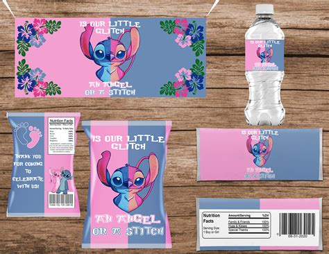 Lilo And Stitch Gender Reveal Party Package Gender Reveal Baby Shower