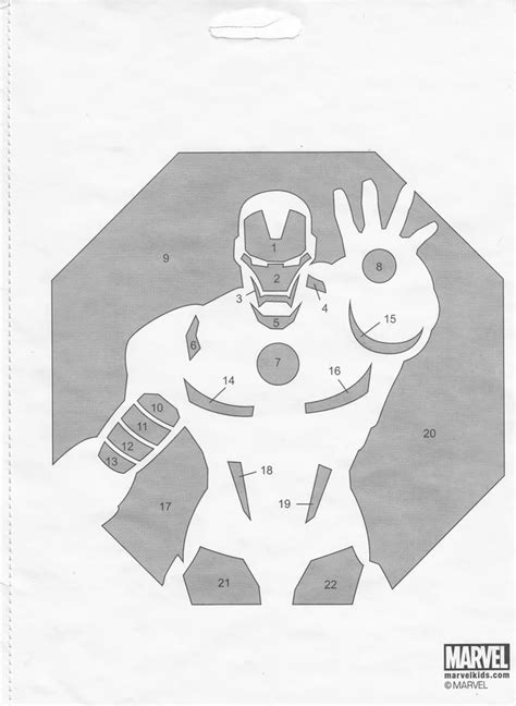 Iron Man Pumpkin Stencil Pumpkin Pattern Pumpkin Template Jack O