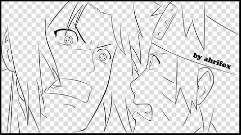 Images Of Naruto Vs Sasuke Drawing Black And White