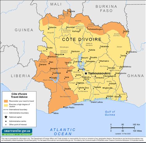 Map Of Cote D Ivoire Countryreports