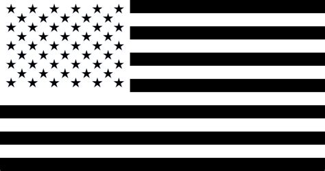 Distressed American Flag Clip Art Black And White Usa Patriotic