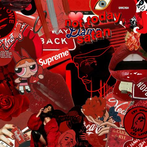Red Anime Aesthetic Wallpaper
