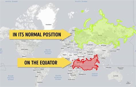 The Real Size Of Different Countries And How They Really Look In