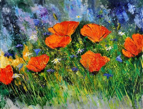 Poppies 79 Painting By Pol Ledent Fine Art America