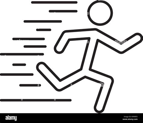 Man Running Pictogram Stock Vector Image And Art Alamy