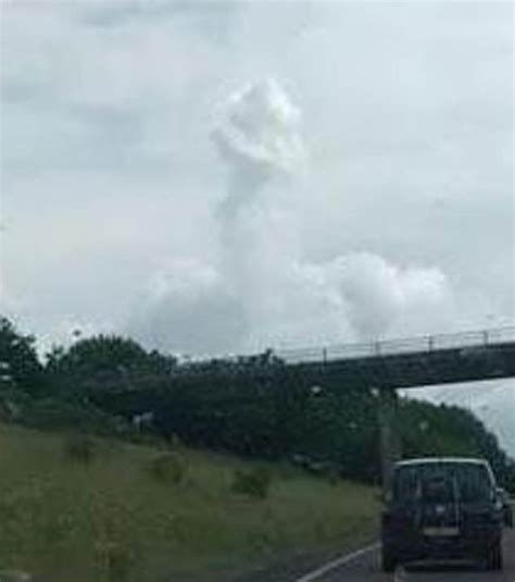 penis shaped cloud spotted above the m42 by motorists daily star