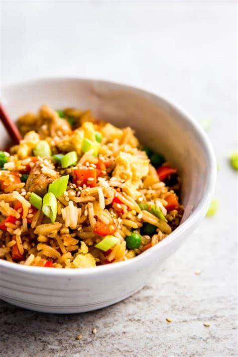 Easy Chicken Fried Rice Recipe Savory Nothings