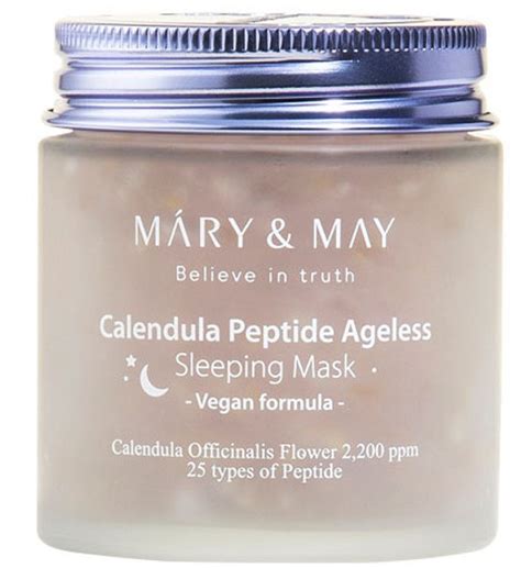 mary and may calendula peptide ageless sleeping mask ingredients explained
