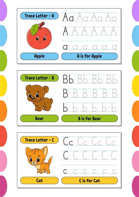 Writing Letters Set Tracing Page Practice Sheet Worksheet For Kids