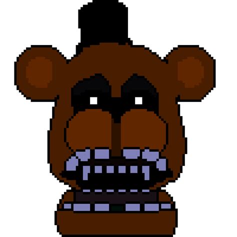 Withered Freddy Pixel Art He Sees You Fivenightsatfreddys