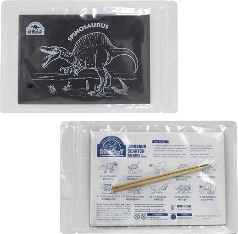 Dinory Scratch Art For Kids And Adults Dinosaur Scratch Set