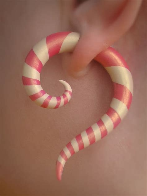 Candy Fake Gauges Ear Gauges Spiral Plugs Tentacle Plugs Etsy Fake