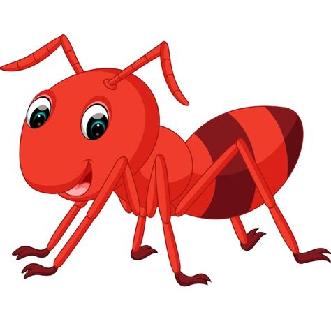 Premium Vector Red Ant Cartoon