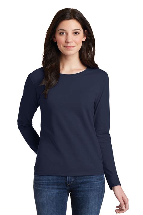 Gildan - Gildan Women's 100 Percent Cotton Long Sleeve T-Shirt. 5400L 