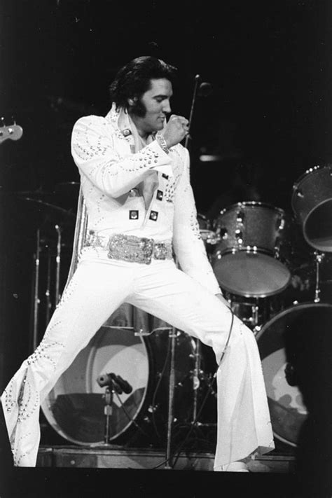 Elvis Presley On Stage During His 1972 Photograph By New York Daily