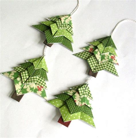 Origami Déco Noël Sapin Origami Christmas Ornament Origami Ornaments