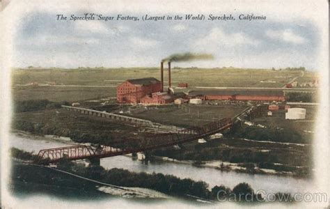 The Spreckels Sugar Factory Largest In The World California Postcard