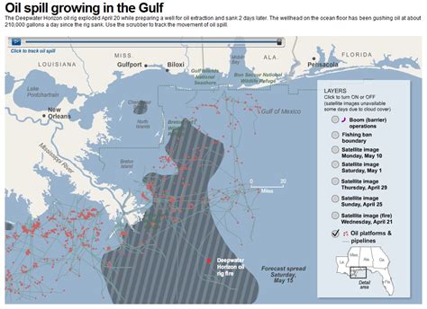 6 Interactive Maps Of The Gulf Coast Oil Spill Nucloud