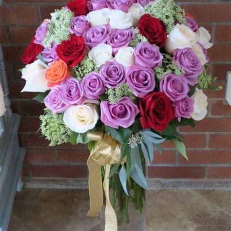 50 Mixed Color Roses Venice Flower Delivery Flower Delivery Flowers