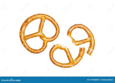 Broken Pretzels Isolated Stock Photos Free And Royalty Free Stock
