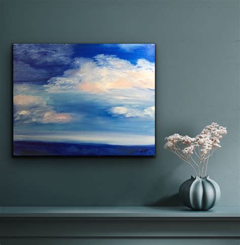 Cloudscape Original Oil Painting 16x20inches Primed Etsy