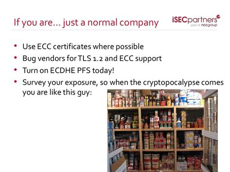 Use Ecc Certificates Where
