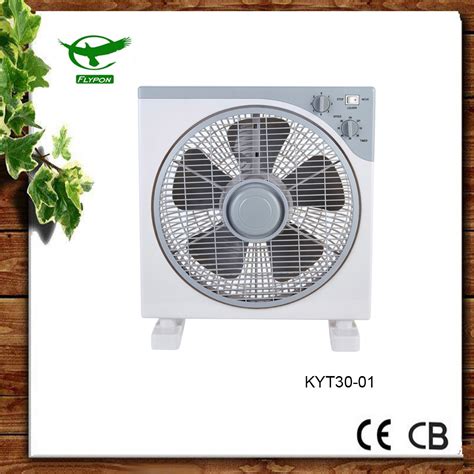 Portable Home Use 12 Electric Square Box Fan With Ce China Stand Fan