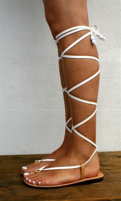 Artemis Genuine Leather Gladiator Sandals Ancient Greek Etsy Lace Up Sandals Leather