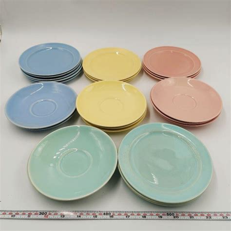 25 Pcs Of Vintage Lu Ray Pastel Dishes