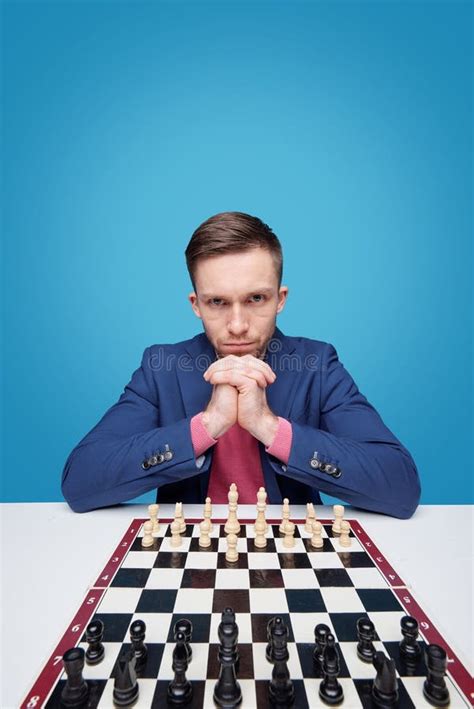 Man Playing Chess Stock Photo Image Of People Entertainment 172978400