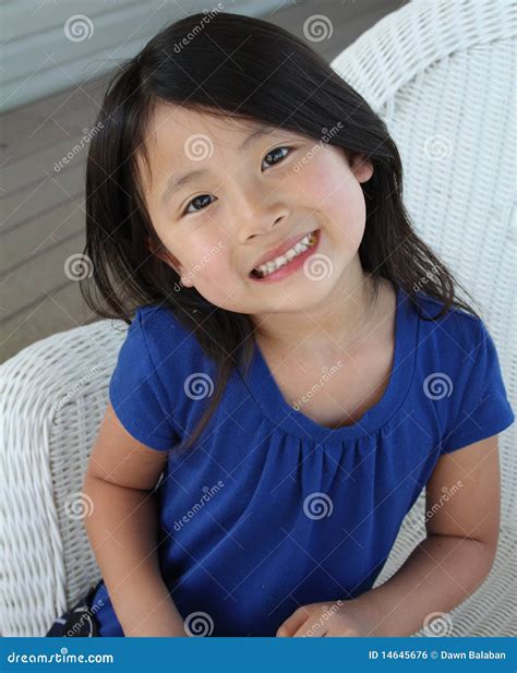 Cute Little Asian Girl Royalty Free Stock Image Image 14645676