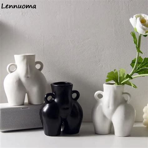 Abstract Human Ass Vase Flower Arrangement Flower Pot Naked Hydroponic
