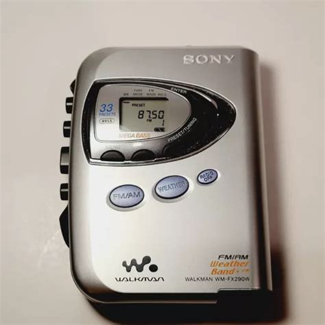 sony walkman wm fx290w cassette player am fm weather w mega bass tested works 29 99 picclick