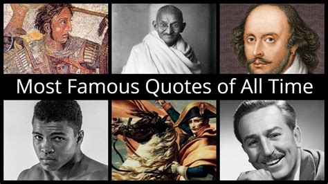 Most Famous Quotes Of All Time Youtube