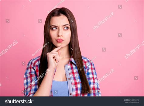 Portrait Of Dream Dreamy Nice Pretty Cute Lady Royalty Free Stock