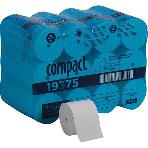 Compact Recycled Toilet Paper By Gp Pro White 36 Carton Quantity
