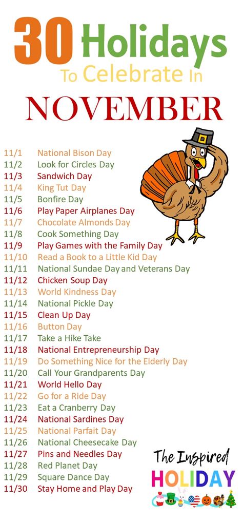 Fun And Unique Holidays To Celebrate In November National Holiday