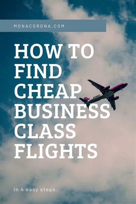 How To Find Cheap International Business Class Airfares In 4 Easy Steps A