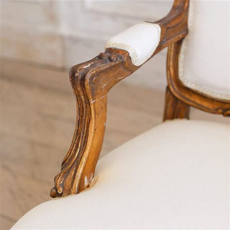 Eloquence French Country Style Vintage Armchairs With Shell Crest Set