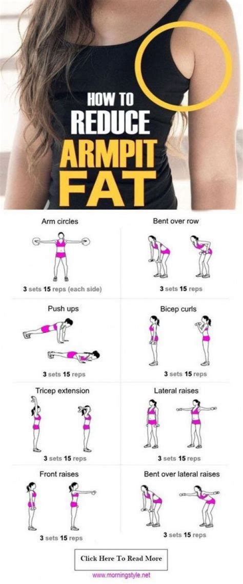How To Get Rid Of Armpit Fat Fast Healthy Society Armpit Fat Workout