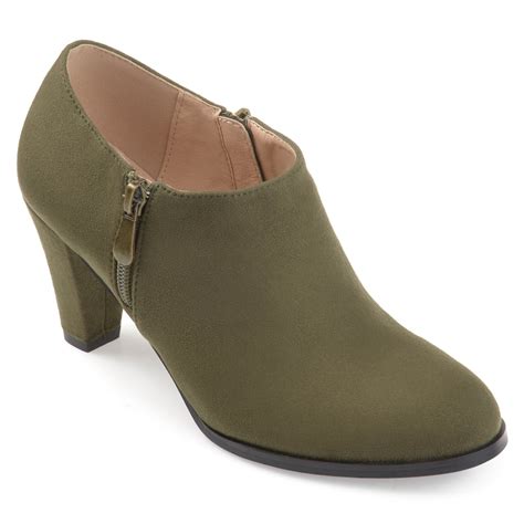 Brinley Co Women S Faux Suede Low Cut Comfort Sole Ankle Booties