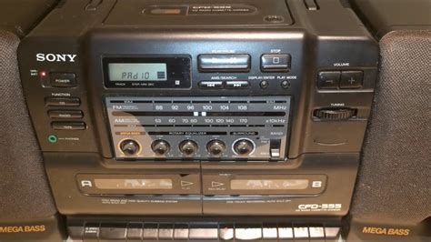 Sony CFD555 CD Radio Cassette Corder - YouTube